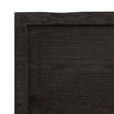 Vidaxl Kopalniški pult temno rjav 60x50x(2-4) cm obdelan trden les