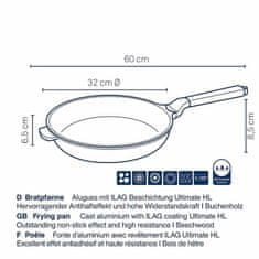 Kela Ponev Vitana iz litega aluminija sive barve 32 x 6,5 cm KL-10086