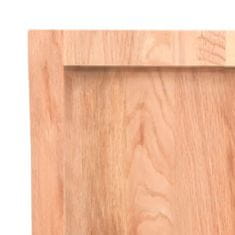 Vidaxl Kopalniški pult svetlo rjav 100x50x(2-6) cm obdelan trden les