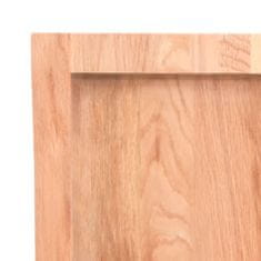 Vidaxl Kopalniški pult svetlo rjav 60x60x(2-6) cm obdelan trden les