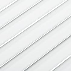 Vidaxl Vrata za omarico z letvicami 2 kosa bela 39,5x39,4 cm borovina