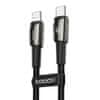 Kabel USB-C do USB-C Toocki, 1 m, 140 W (črn)