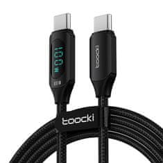 kabel usb-c do usb-c toocki, 1m, 100w (črn)