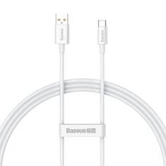 BASEUS kabel usb do usb-c baseus superior 100w 1m (biały)