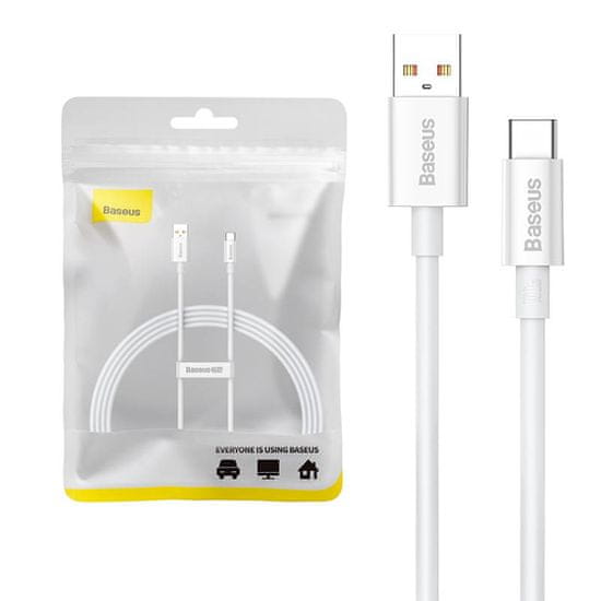 BASEUS Superior 100W kabel USB na USB-C 1,5 m (bel)