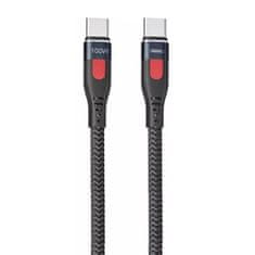REMAX Kabel USB-C na USB-C Lesu Pro, 1 m, 100 W (črn)