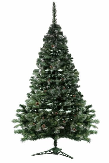 Aga Božično drevo Aga 220 cm z borovimi storži