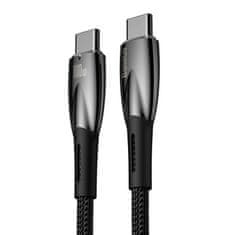 BASEUS Kabel USB-C na USB-C Glimmer, 100 W, 1 m (črn)
