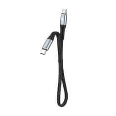 Kabel USB-C na USB-C 100W PD 0,23 m (črn)