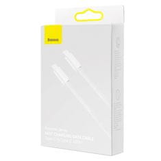 BASEUS Dynamic kabel USB-C do USB-C, 100 W, 1 m (bel)