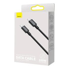 BASEUS Kabel USB-C na USB-C Superior Series, 100 W, 1 m (črn)