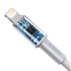 BASEUS Kabel USB-C z Lightning High Density Braided, 20W, 5A, PD, 1m (bel)