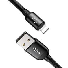 BASEUS Kabel USB 3v1 USB-C / Lightning / Micro 3A 1,2 m (črn)
