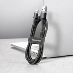 BASEUS Kabel USB na USB-C Cafule 2A 3 m (sivo/črno)