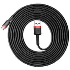 BASEUS Kabel USB-Mikro USB Cafule 2A 3 m (črno-rdeč)