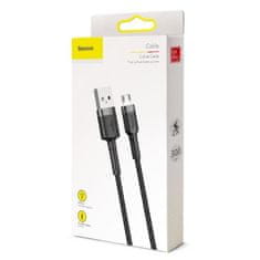 BASEUS Kabel USB-Mikro USB Cafule 2A 3 m (črna/siva)