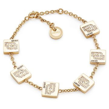 Liu.Jo Očarljiva pozlačena zapestnica s cirkoni Fashion LJ2003