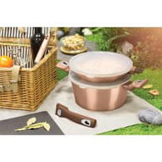 Berlingerhaus Komplet posod z marmornato površino 13 kosov Rosegold Metallic Line BH-7058