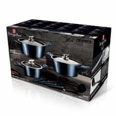 Berlingerhaus Komplet posod z marmornato površino 10 kosov Aquamarine Metallic Line BH-6152