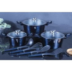 Berlingerhaus Komplet posod z marmornato površino 10 kosov Aquamarine Metallic Line BH-6152
