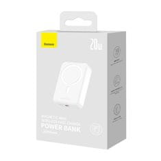 BASEUS Magnetic Mini 20000mAh 20W MagSafe powerbank (bela)