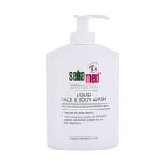 Sebamed Sensitive Skin Face & Body Wash 300 ml čistilna emulzija za obraz in telo za občutljivo kožo za ženske