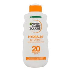 Garnier Ambre Solaire Hydra 24H Protect SPF20 vodoodporen losjon za zaščito pred soncem z vlažilnim učinkom 200 ml