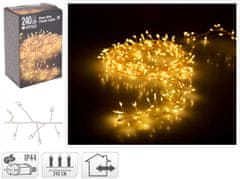 STREFA Božične lučke 2,4 m 240LED toplo bele barve