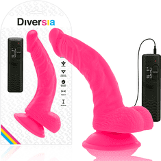 Diversia VIBRACIJSKI PENIS Diversia Flexible Pink (21,5 cm)