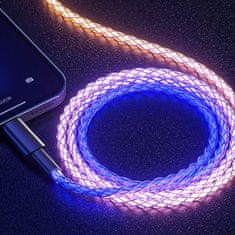 MXM Kabel za polnjenje in sinhronizacijo USB/Lightning za Apple z osvetlitvijo, 1 meter