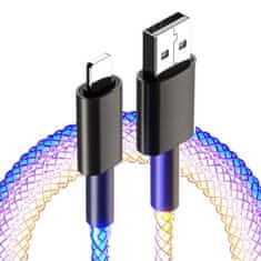MXM Kabel za polnjenje in sinhronizacijo USB/Lightning za Apple z osvetlitvijo, 1 meter