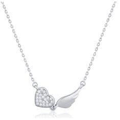 JVD Očarljiva srebrna ogrlica s cirkoni SVLN0434XH2GO45