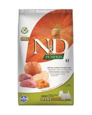 Farmina N&D dog PUMPKIN (GF) adult mini, merjasec & jabolko 2,5 kg granul za pse
