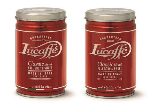 Lucaffé Kava v zrnu, Classic, paket 2x 250 g, v pločevinki