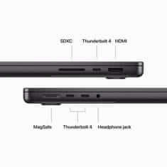 Apple MacBook Pro 14 prenosnik, M3 Pro, 18GB, SSD512GB, črna