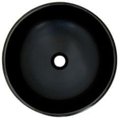 Vidaxl Nadpultni umivalnik večbarven okrogel Φ41x14 cm keramika