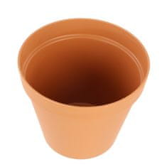 botle Sadilna posoda okrogla lonec za rastline 1,1L terrakota Ø15 cm plastika, za cvetlične aranžmaje, višina 12,6 cm