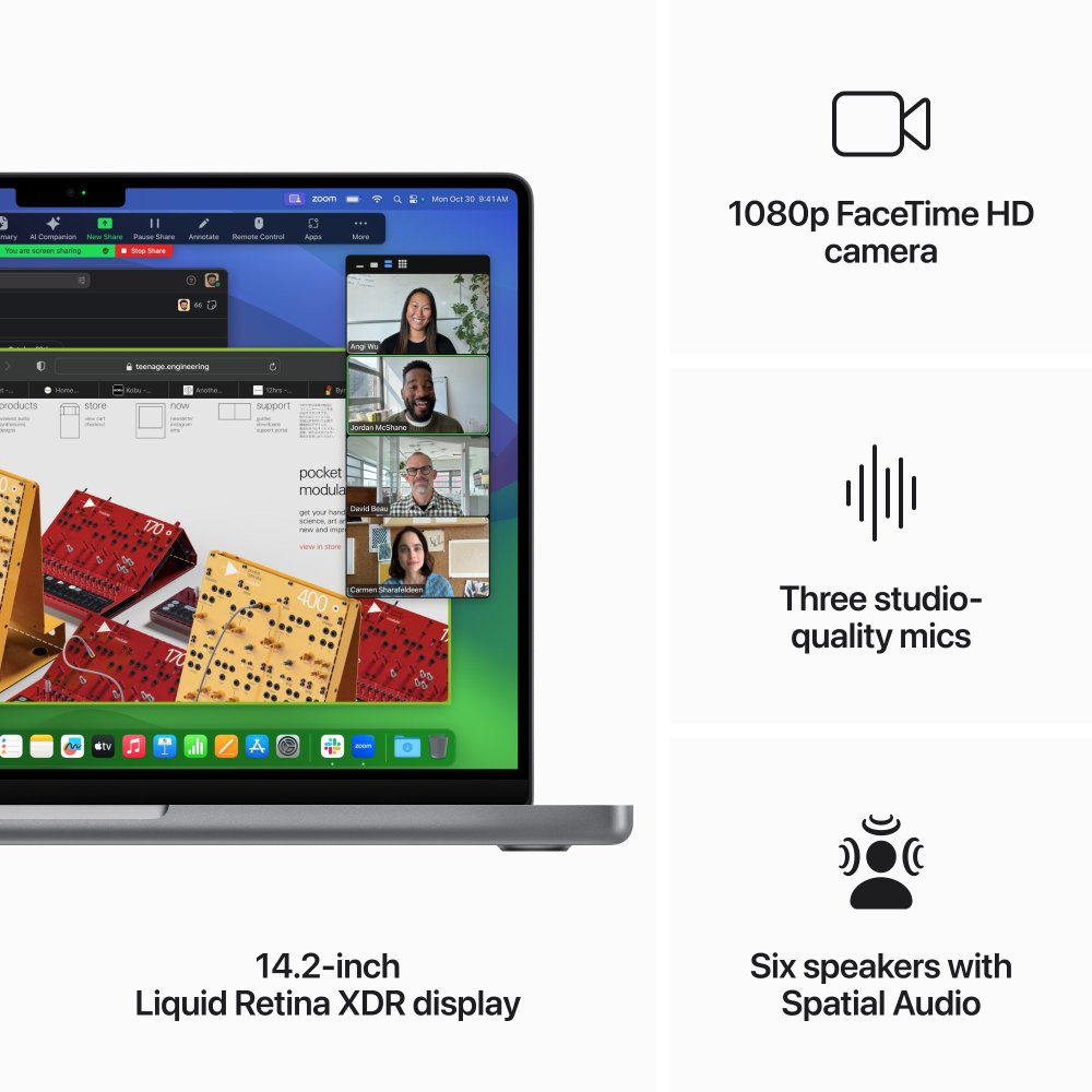 MacBook Pro 14-palčni: M3 8C 8GB 512GB - Space Gray