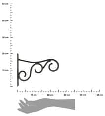 Esschert Design Kovinska opora za 25 cm cvetlični lonček