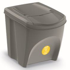 botle Komplet zabojnikov za odpadke ECO sistem ločevanja odpadkov - 4x25L v barvi sivega kamna