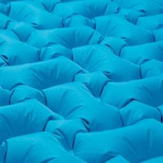 Spokey AIR BED PILLOW BIG Napihljivo ležišče z blazino, 213 x 62 x 6 cm, R-vrednost 2,5, modra