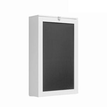 Northix Zložljiva stenska pisalna miza - bela - 50 x 155 x 93 cm