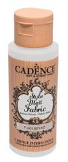 Cadence Barva za tekstil Style Matt Fabric - bela / 50 ml