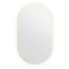 tulup.si Ovalno ogledalo z led osvetlitvijo Topla svetloba 58x100 cm