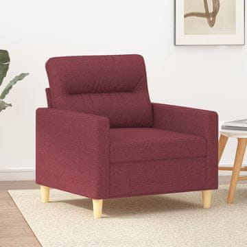 Vidaxl vidaXL Fotelj, vinsko rdeč, 60 cm, oblazinjen s tkanino