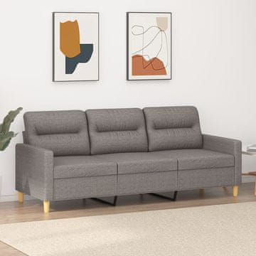 Vidaxl vidaXL Trosed, taupe, 180 cm, oblazinjen s tkanino