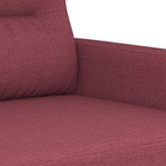 Vidaxl Trosed vinsko rdeč 180 cm blago