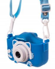 Kruzzel 3MP otroški fotoaparat LCD SD FULL HD moder + etui in trak