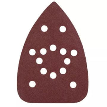 Dedra 5x Trikotni brusni papir 140x140x93mm P180