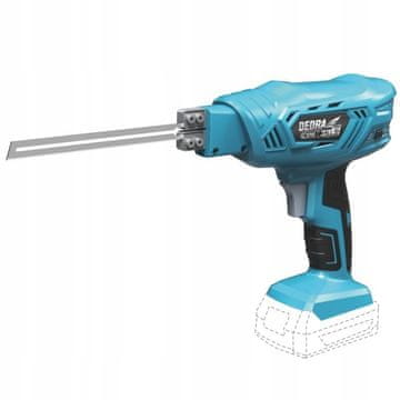 Dedra Sas+all PRO 18V akumulatorski vroči nož za rezanje stiroporja 150mm do 500°C